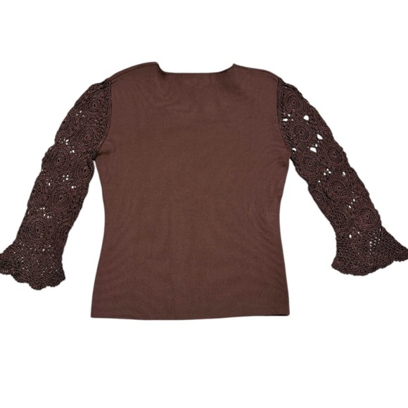 M🌺NEW‼️J.A.C. BUNDLE/LOT/MULTIPLES OF 2 Fuchsia Pink and Brown Sweaters NWOT - Picture 9 of 15